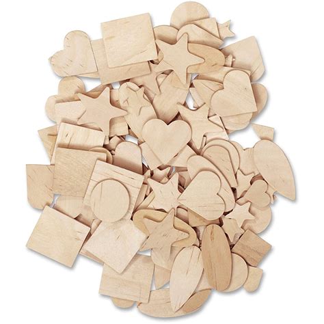 Amazon.com: Creativity Street Natural Wood Shapes - 1000 Piece ...