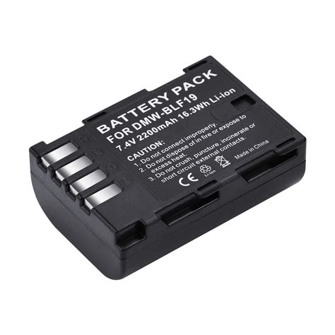 Palo แบตเตอร DMW BLF19 DMW BLF19E แทนชารจ สำหรบกลอง Panasonic