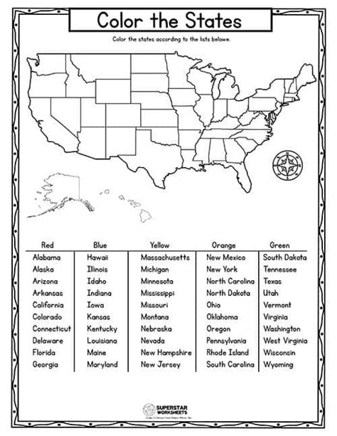 United States Geography Worksheets Pdf