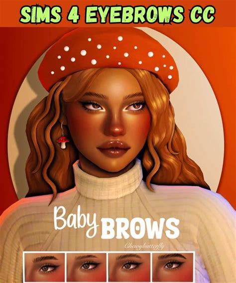 27 Gorgeous Sims 4 Eyebrows CC Realistic Brows Maxis Match Brows In