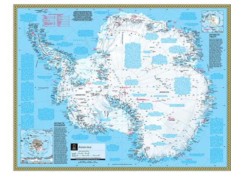 Antarctica Wall Map By National Geographic Mapsales