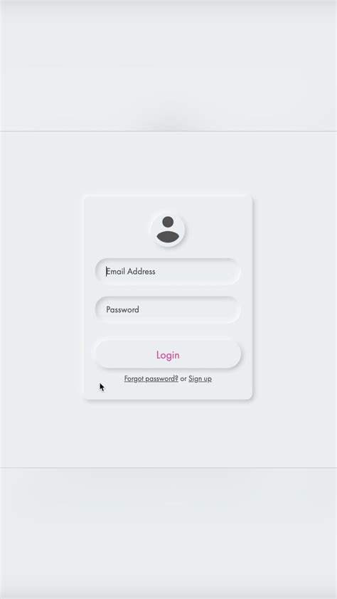 Neumorphism Login Form With Html Css Artofit