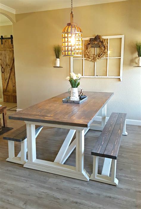 How To Build A Farmhouse Dining Room Table