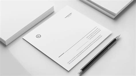 Minimalist Corporate Stationery Mockup Premium Ai Generated Image