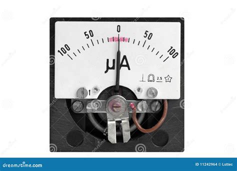 Analog Micro Ampere Meter Royalty-Free Stock Photo | CartoonDealer.com ...