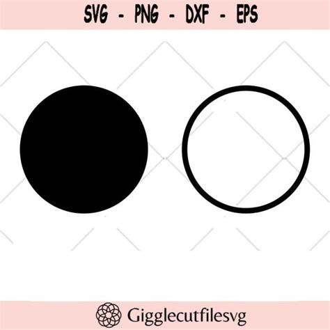 Circle Basic Shapes SVG Files Vector Clip Art Design