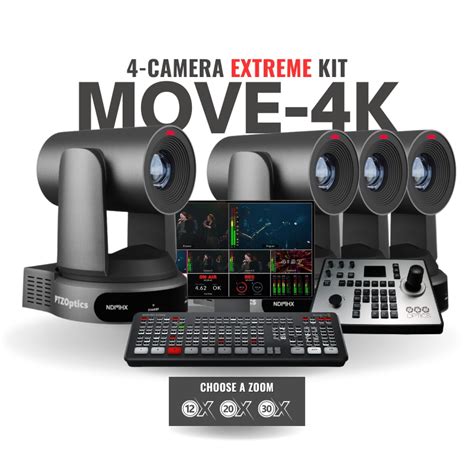 Move-4K 4-Camera PTZ Live Streaming Kit (ATEM Mini Extreme) - Church ...