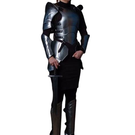 Female Armor Suit Knights Half Armor Historical Corset Lady Etsy