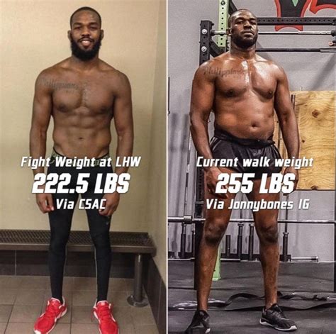 Jon Jones Avantaprès Son Incroyable Transformation Physique En Une