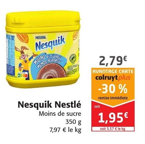 Promo Nesquik Nestlé chez Colruyt