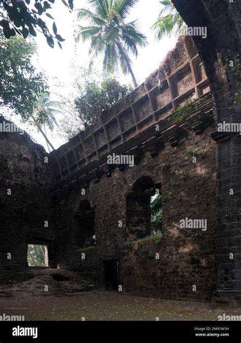 Ruins Of Saint Dominican Church And Convent At Revdanda Fort Near