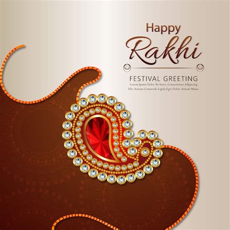 Premium Vector Raksha Bandhan Greeting Card