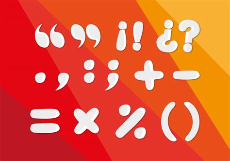 Punctuation Marks Symbols Vector 105898 Vector Art at Vecteezy