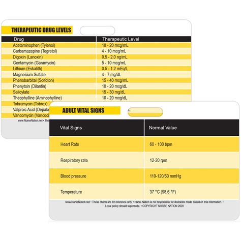 Vital Signs Chart