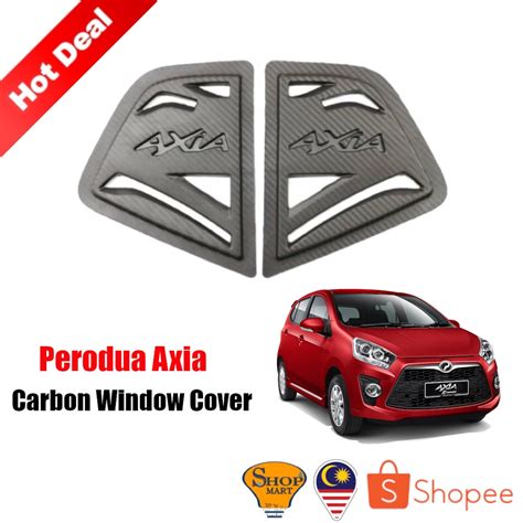 Perodua Axia Window Cover Car Carbon Window Cover Rear Side D Window