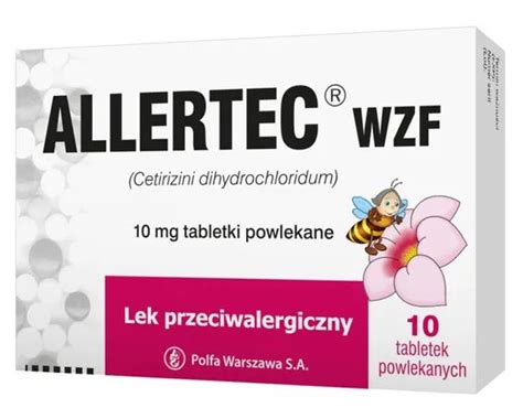 Allertec WZF 10 Mg 10 Tabletek Preparaty Przeciw Alergii Alergia