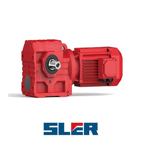 S Type Helical Worm Gearbox Vertical 90 Degree With Output Solid Shaft