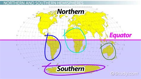 Hemispheres Of The Earth Overview Map And Geography Lesson