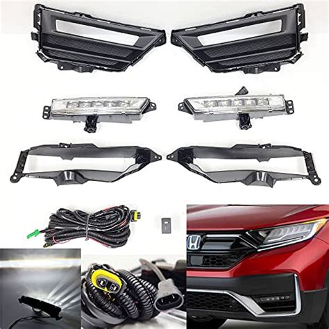 Built In Led Rectangular Fog Lights Kit Compatible For Honda