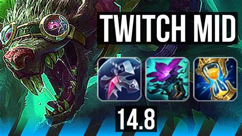 TWITCH Vs SYNDRA MID 83 Winrate 59k DMG 5k Comeback Dominating