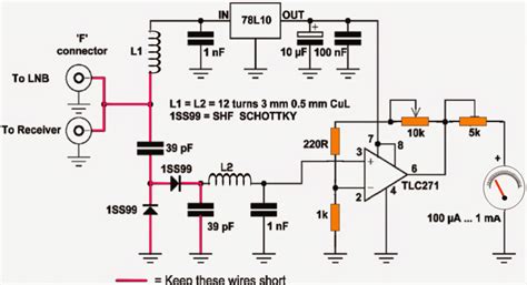 Satellite Signal Strength Meter Circuit - Homemade Circuit Projects