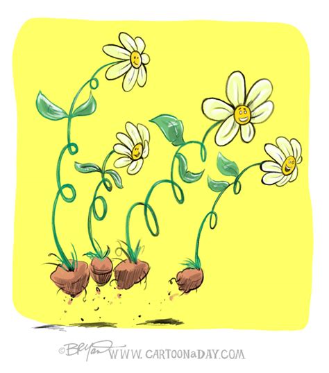 Spring Forward Flowers Cartoon Cartoon