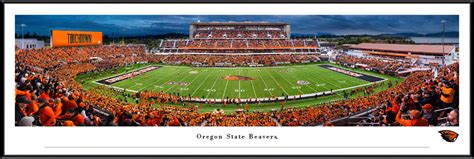 Oregon State Beavers at Reser Stadium Panoramic Poster - the Stadium Shoppe