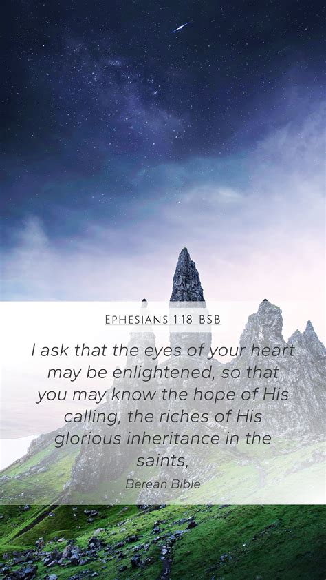 Ephesians 1 18 BSB Mobile Phone Wallpaper I Ask That The Eyes Of Your