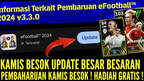 KAMIS BESON UPDATE BESAR BESARAN ADA HADIAH REWARD GRATISAN UPDATE