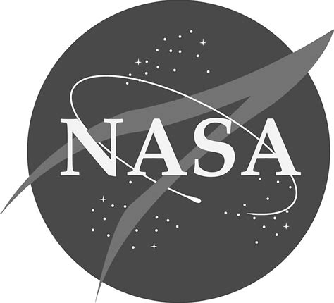 "NASA Logo Black and White" Stickers by Karen Cho | Redbubble