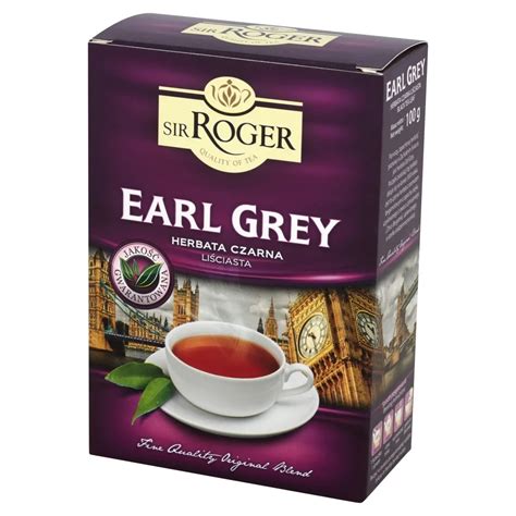 Sir Roger Earl Grey Herbata czarna liściasta 100 g Zakupy online z