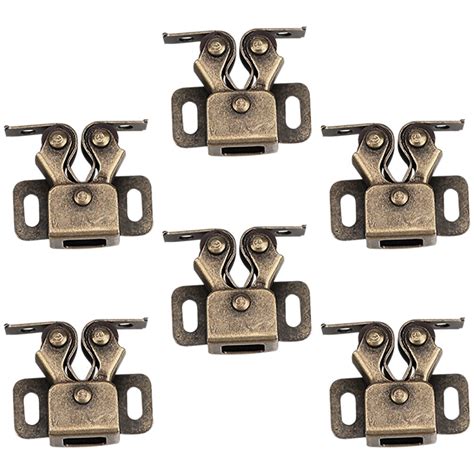 6Pcs Cabinet Latches And Catches Double Roller Catches for Cupboard Closet Cabinet Door Latches ...