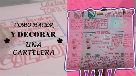 DIY Como Hacer Y Decorar Una Cartelera YouTube