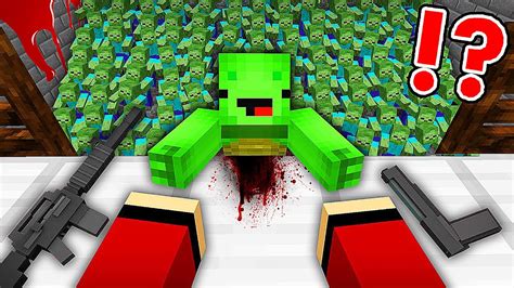 JJ And Mikey In Zombie Apocalypse In Minecraft Maizen YouTube