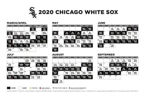 White Sox 2024 Schedule Printable - Donica Rodina