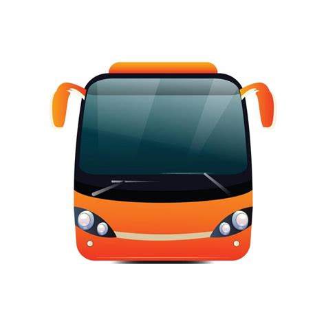 Bus Front View Vector Art Icons And Graphics For Free Download