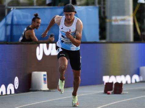 Atletismo victoria y récord nacional para Elián Larregina en Bélgica