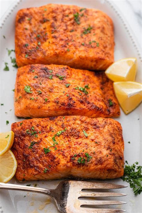 Air Fryer Salmon {UNDER 10 MINS} | FeelGoodFoodie