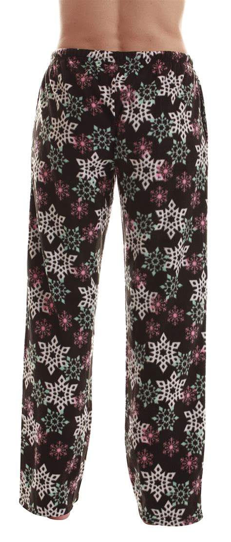 Just Love Womens Fleece Pajama Sleep Bottoms Winter Snowflake Design