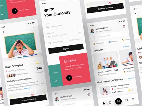 mobile sinau  ananto nugroho putra  korsa  dribbble
