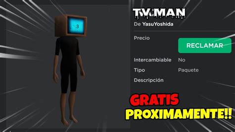 Consigue Paquete Tv Man Gratis En Roblox Youtube