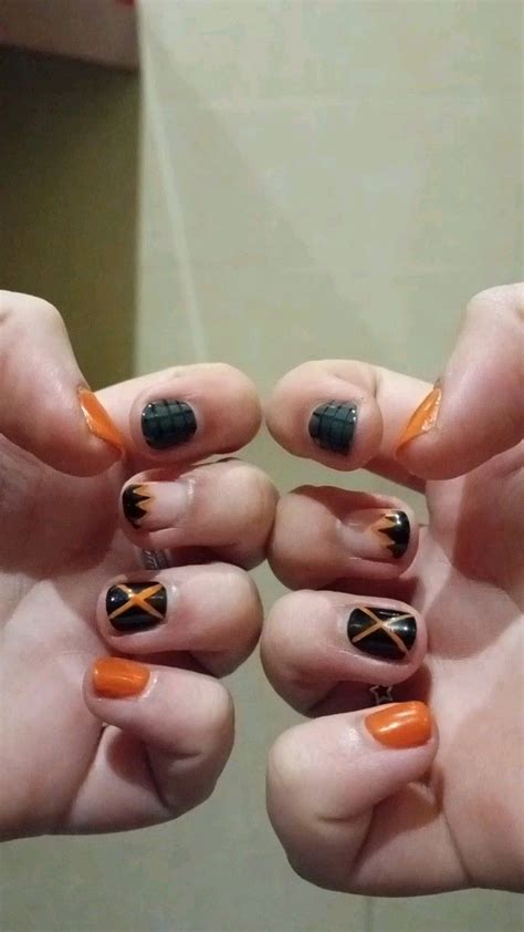 Bakugo Katsuki S Inspired Nails Manicura De U As U As Manicura