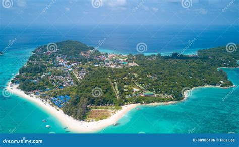 High Aerial Ko Lipe Island Overview Thailand Stock Photo - Image of island, lipe: 98986196