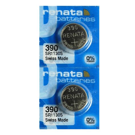 Renata 390 SR1130SW Batteries 1 55V Silver Oxide 390 Watch Battery 2