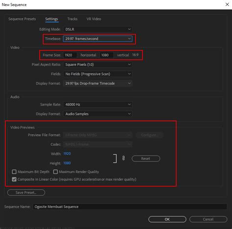 Cara Membuat Sequence Yang Benar Di Adobe Premiere Pro Ogasite