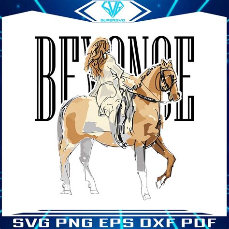 Beyonce Rides Horse Renaissance World Tour PNG Download