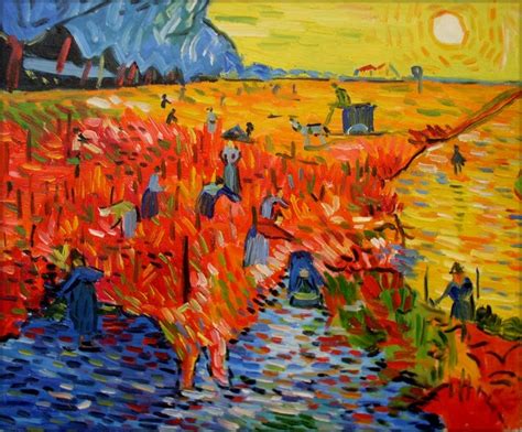 Van Gogh Red Vineyard At Arles In Van Gogh Art Vincent