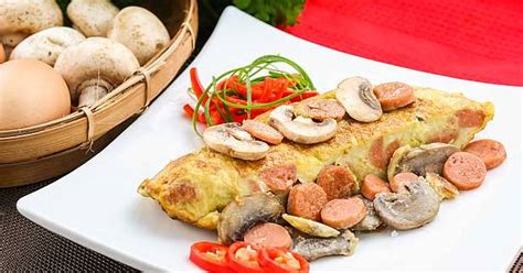 Resep Resep Omelet Sosis Jamur Oleh Dapurkobe Cookpad