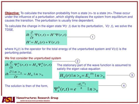 PPT - Time-Dependent Perturbation Theory PowerPoint Presentation, free download - ID:804586