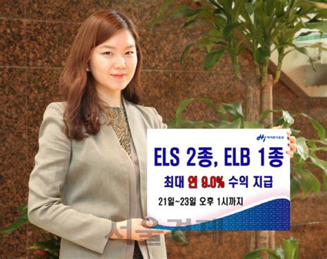 증권가소식 하이투자증권 Els 2종·elb 1종 공모 서울경제